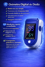 Oxímetro Digital Pro | Medición de Oxígeno y Pulso en Segundos